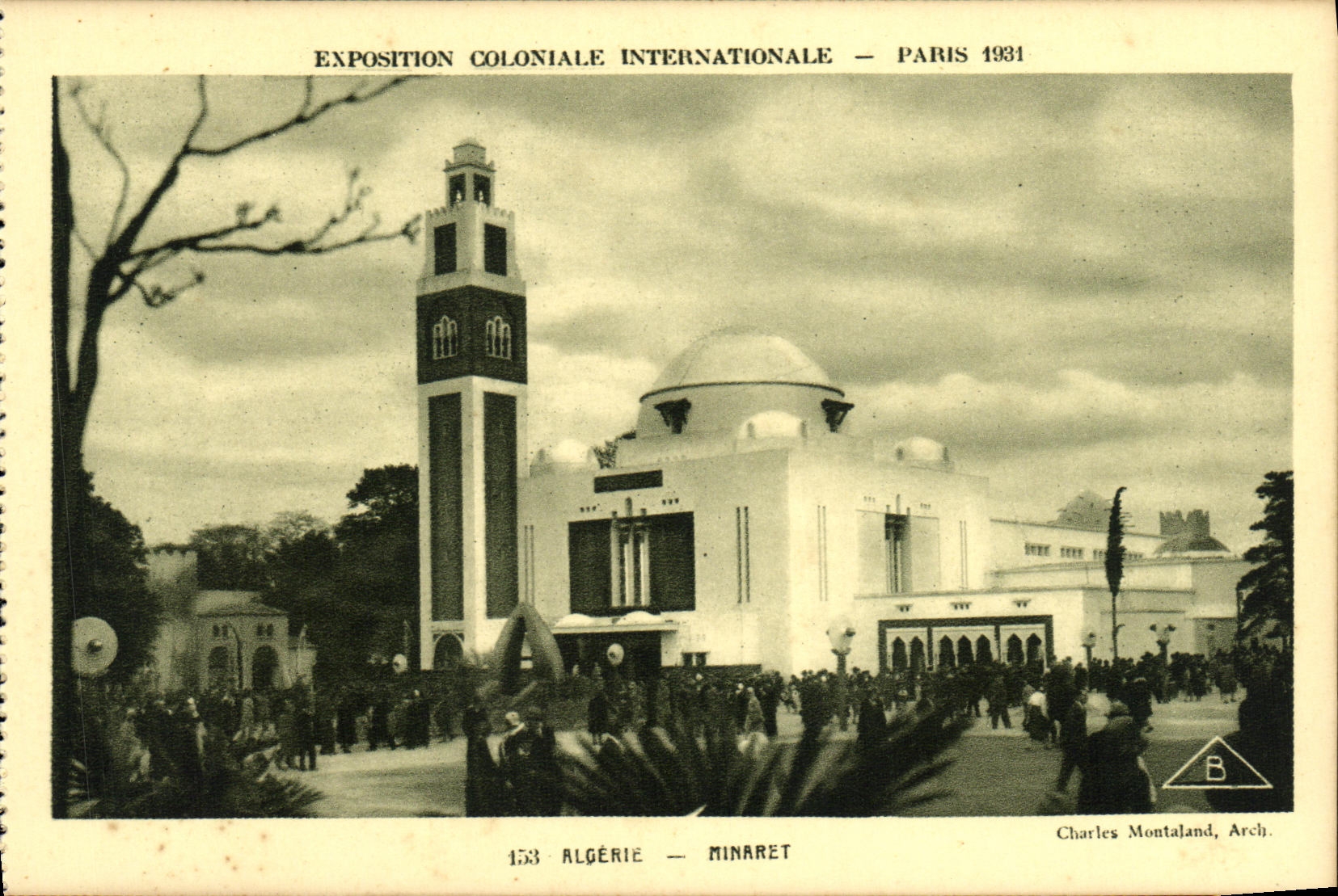 CPA Expostion Coloniale Internationale Paris 1931 Algerie Minaret