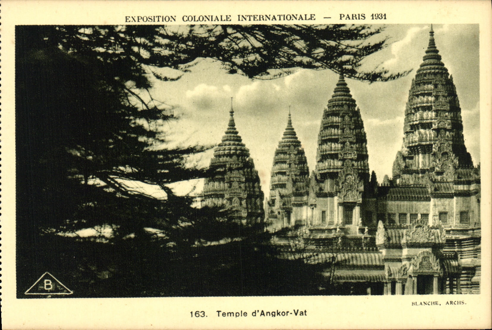CPA Expostion Coloniale Internationale Paris 1931 Temple d Angkor Vat