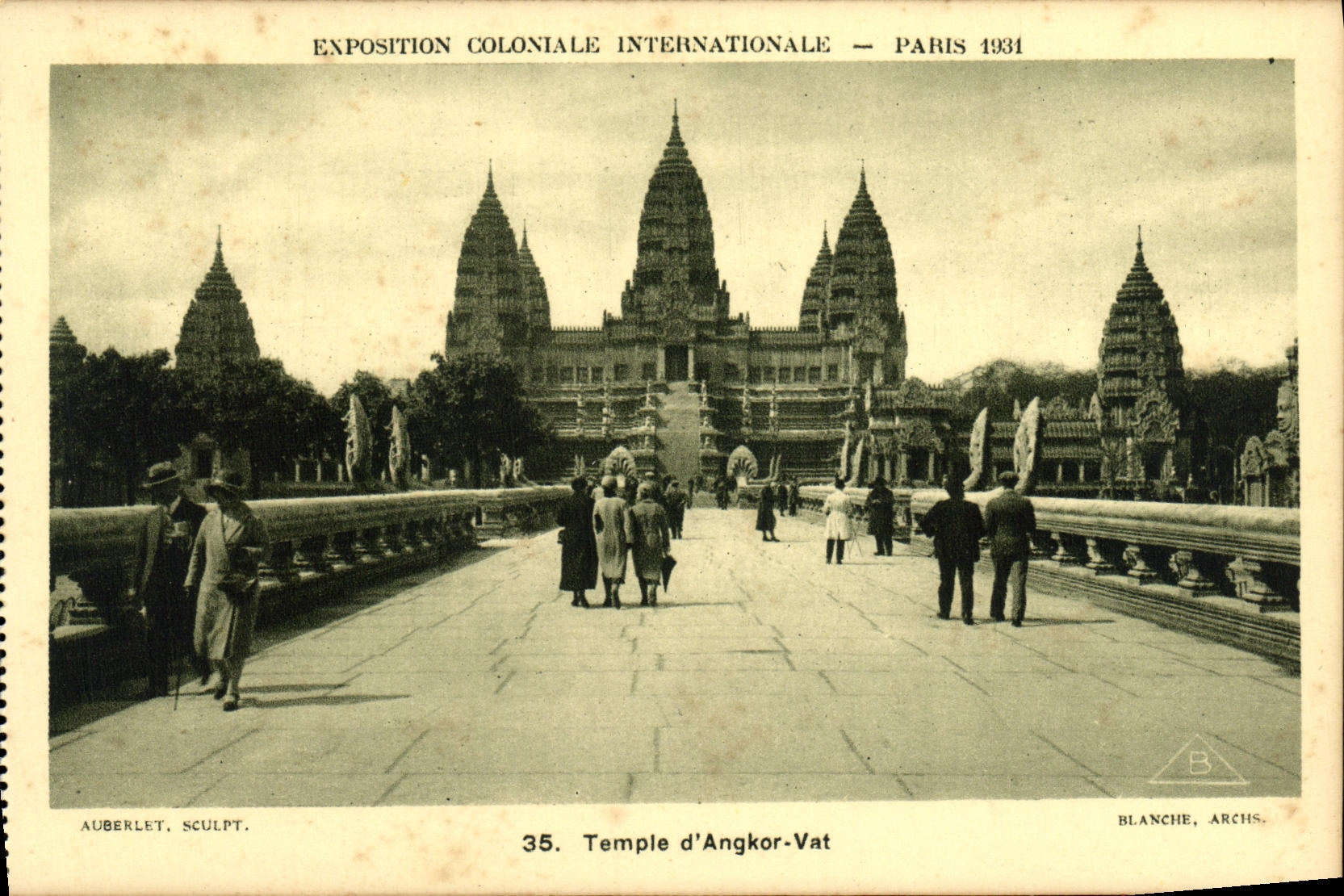 CPA Expostion Coloniale Internationale Paris 1931 Temple d Angkor Vat