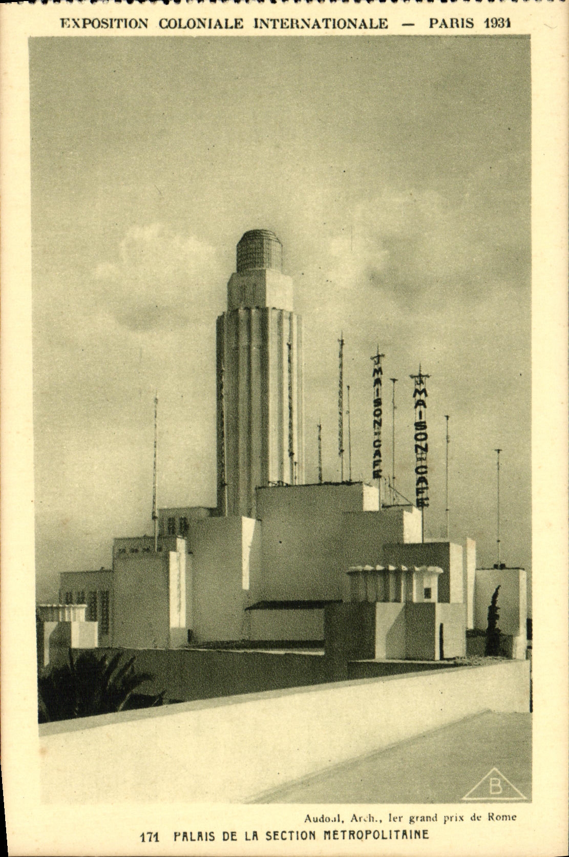 CPA Expostion Coloniale Internationale Paris 1931 Palais de la section metropolitaine