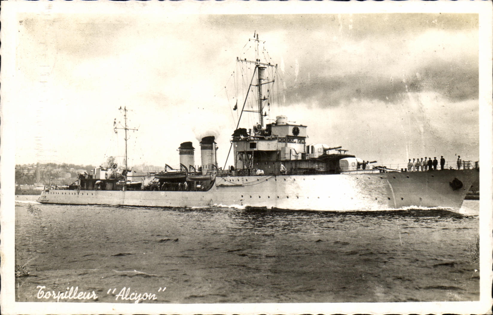 Destructor de Alcyon de la guerra del barco de CPSM