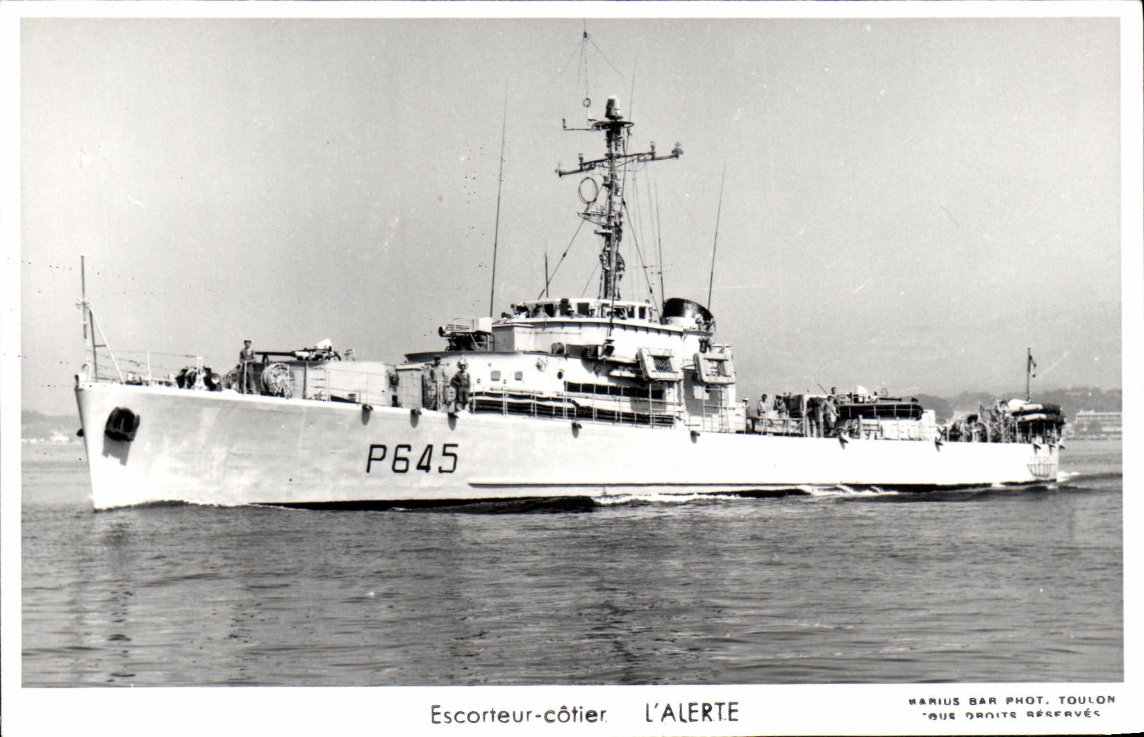 MODERN CARD Boat War coastal Escort ship L Alert