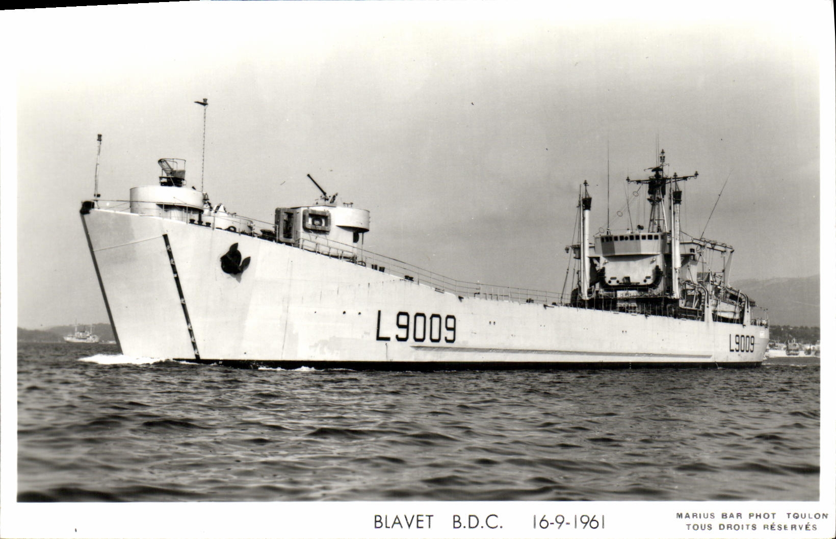 MODERN CARD Boat War Blavet B D C 1961