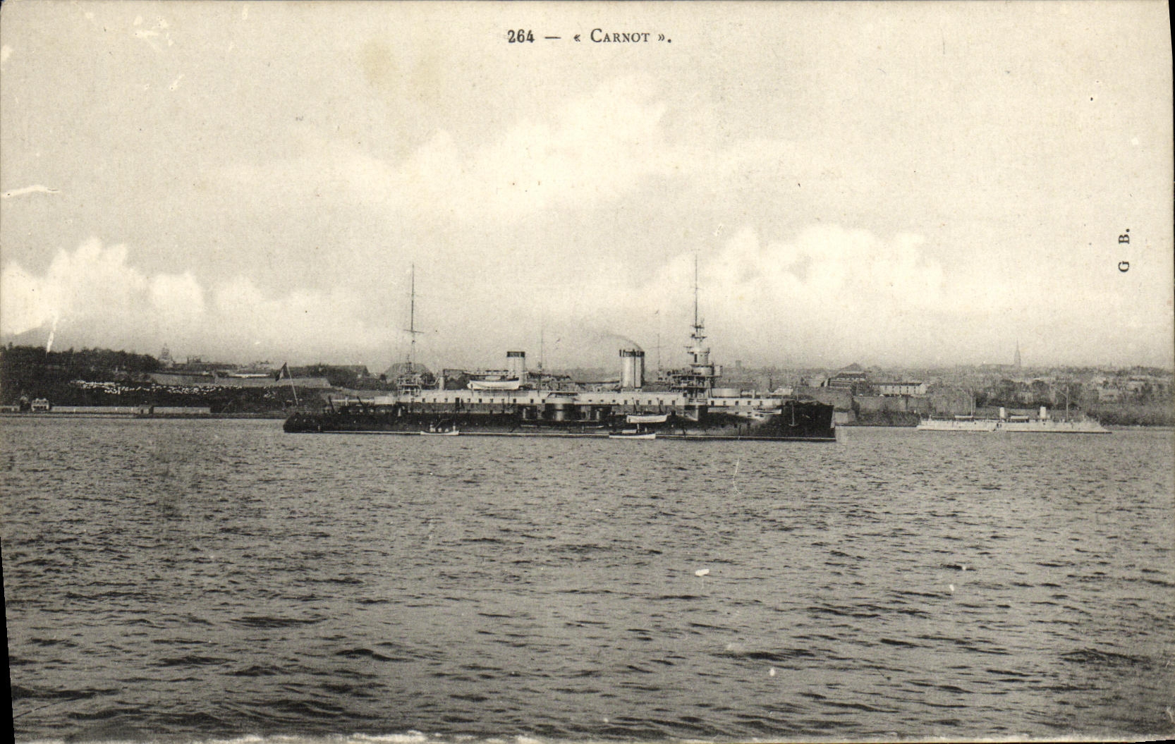 VINTAGE POSTCARD Boat Carnot War