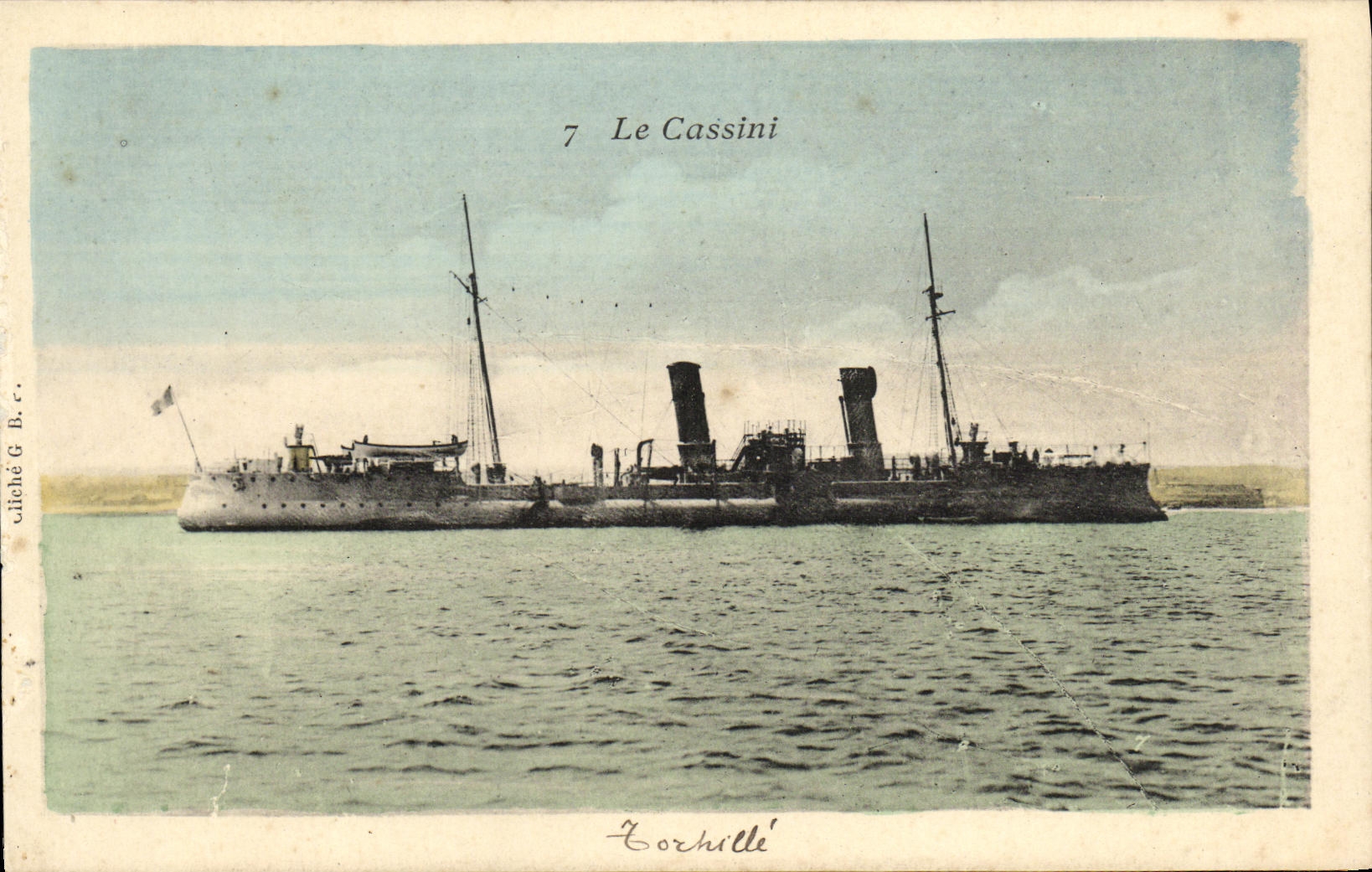 VINTAGE POSTCARD Boat War Cassini