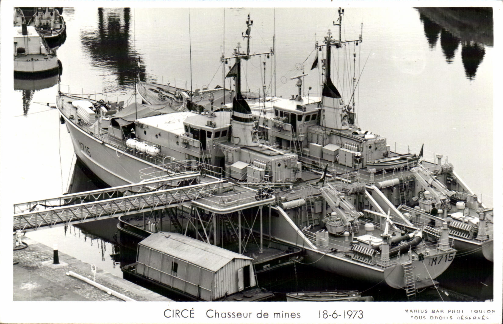 MODERN CARD Boat War Circe Hunter of Mines 1973