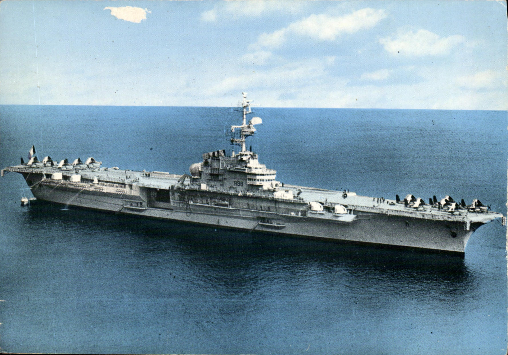 MODERN CARD Boat War Poirte Clemenceau planes