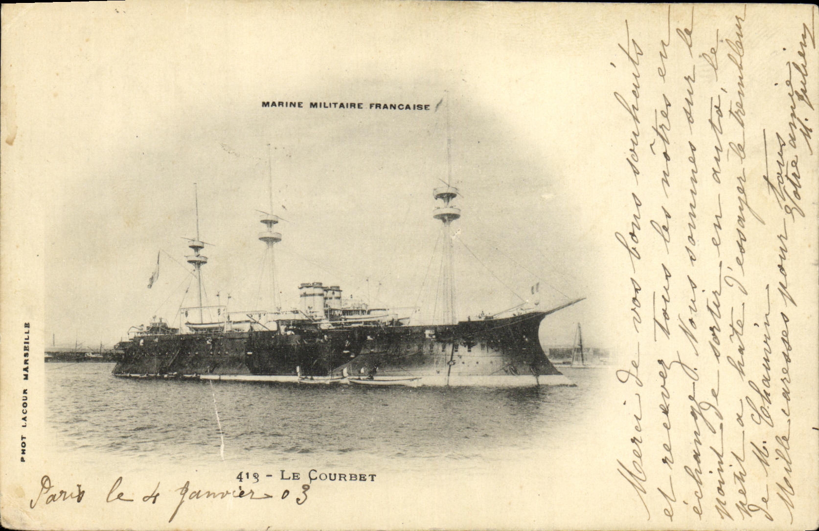 VINTAGE POSTCARD Boat War Billhook