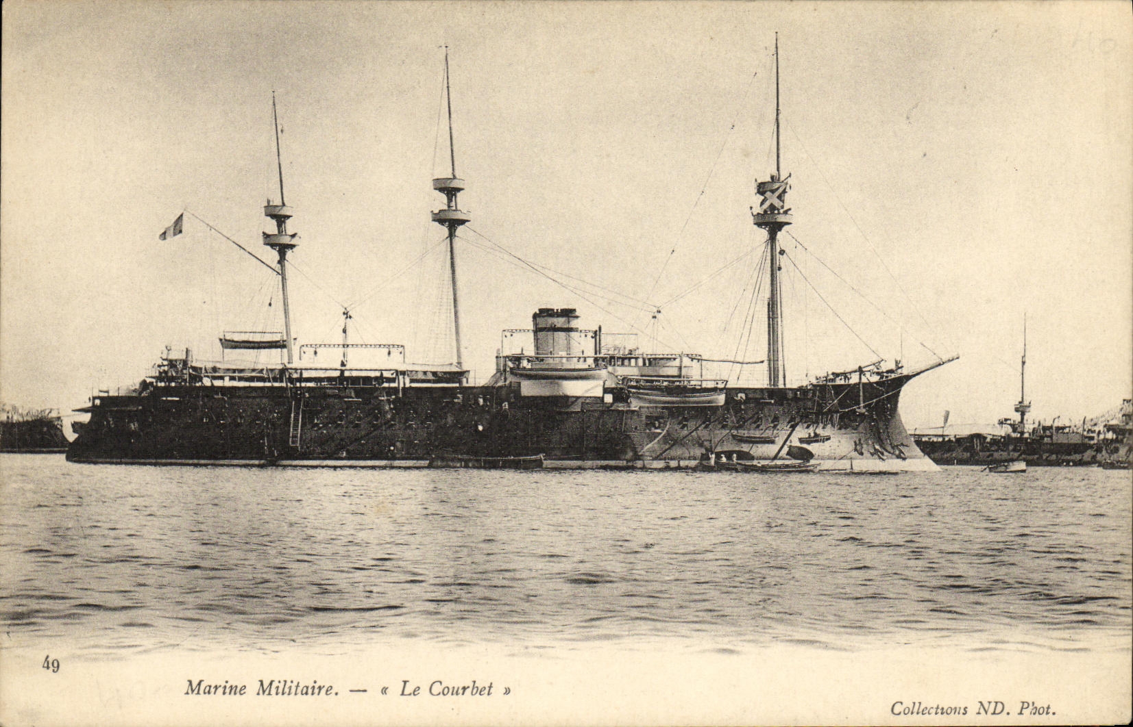 VINTAGE POSTCARD Boat War Navy the Billhook