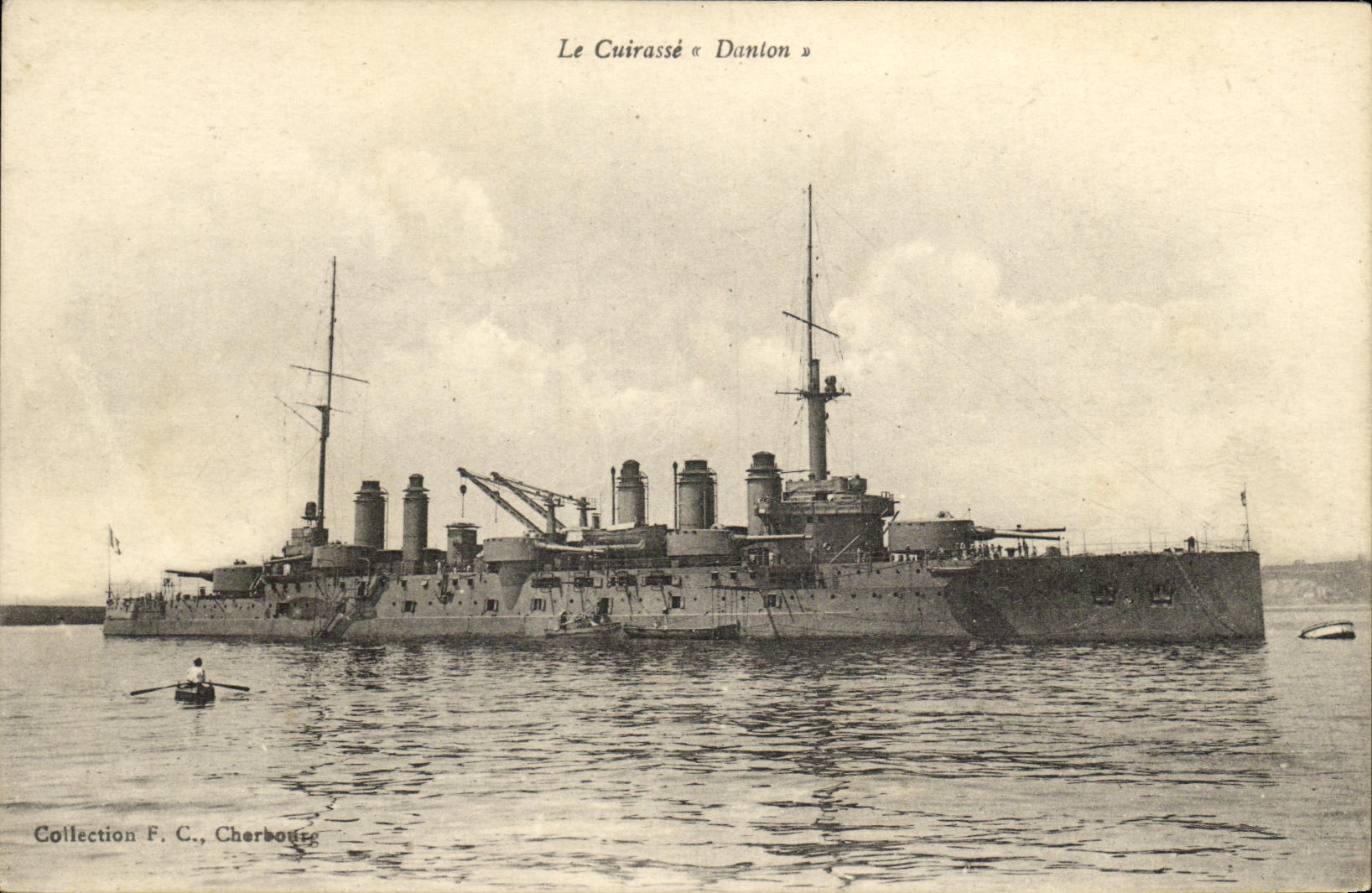 VINTAGE POSTCARD Boat War the Danton Armor