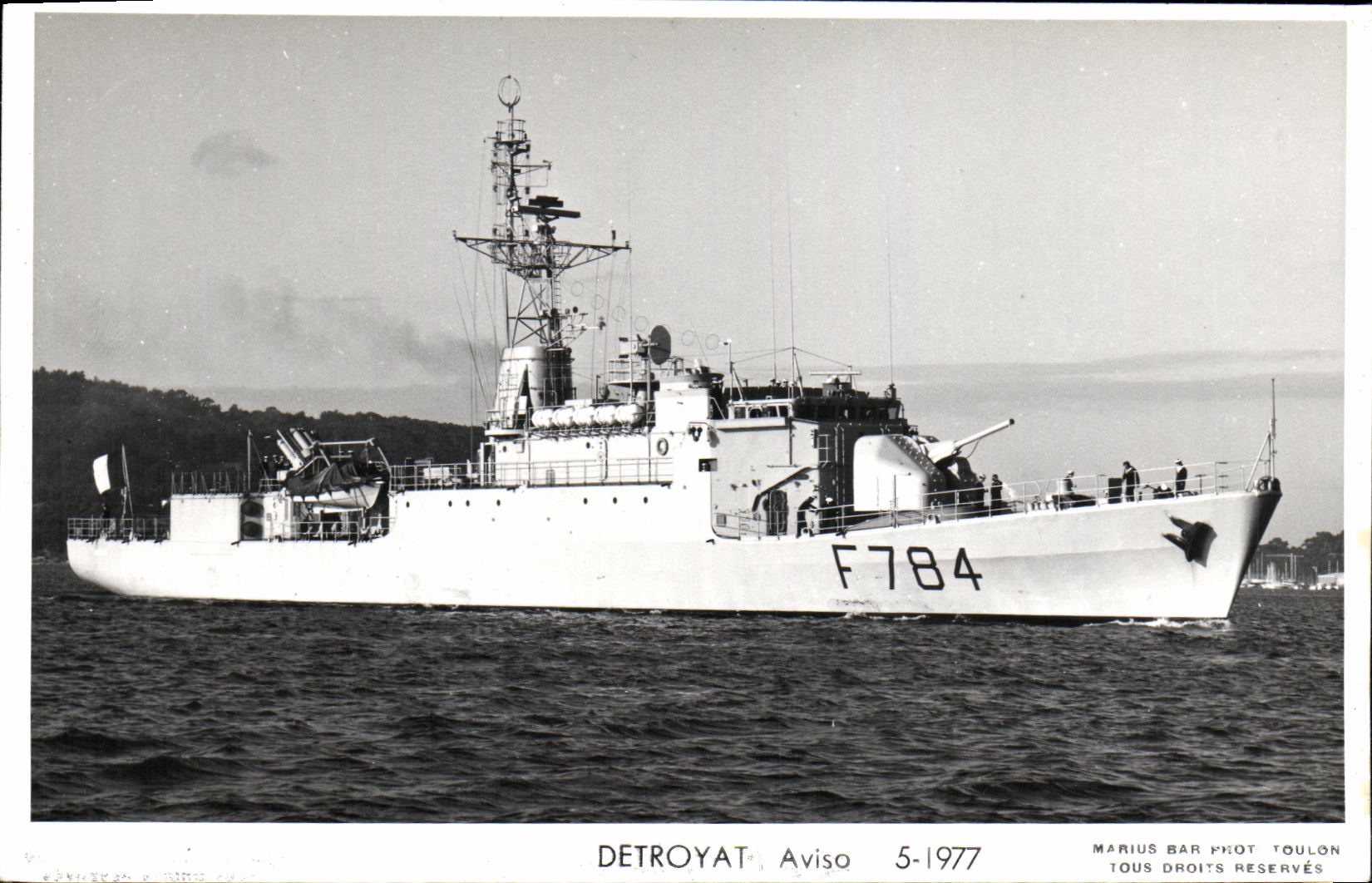 MODERN CARD Boat War Detroyat Sloop 1977