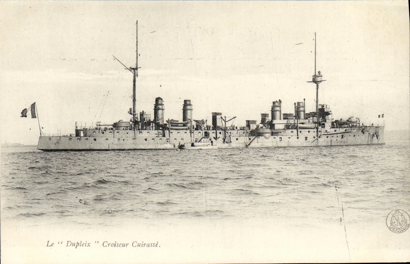 VINTAGE POSTCARD Boat War Dupleix Cairasse Cruiser