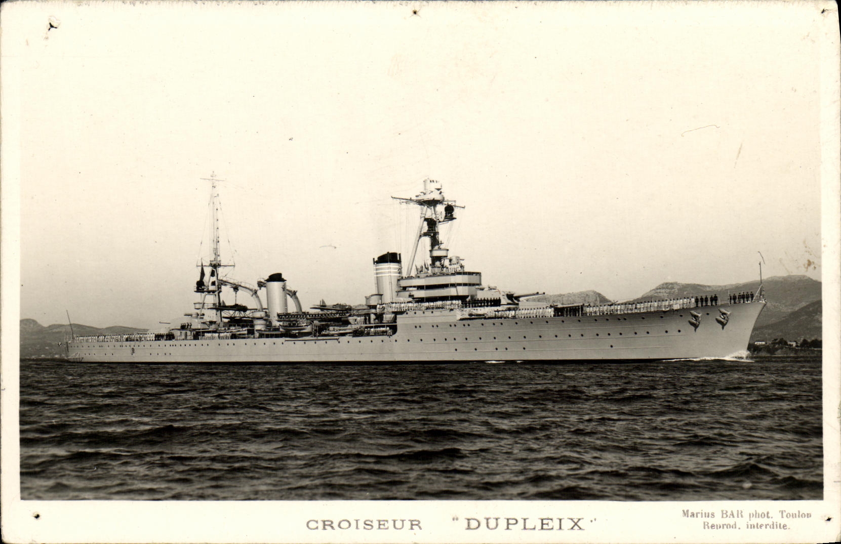 MODERN CARD Bateau War Cruiser Armours Dupleix