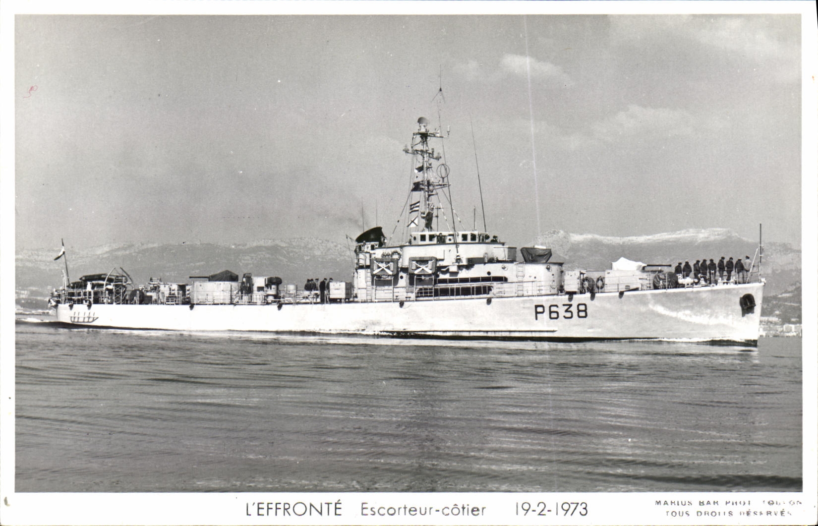 MODERN CARD Boat War L Shameless Coastal Escort ship 1973