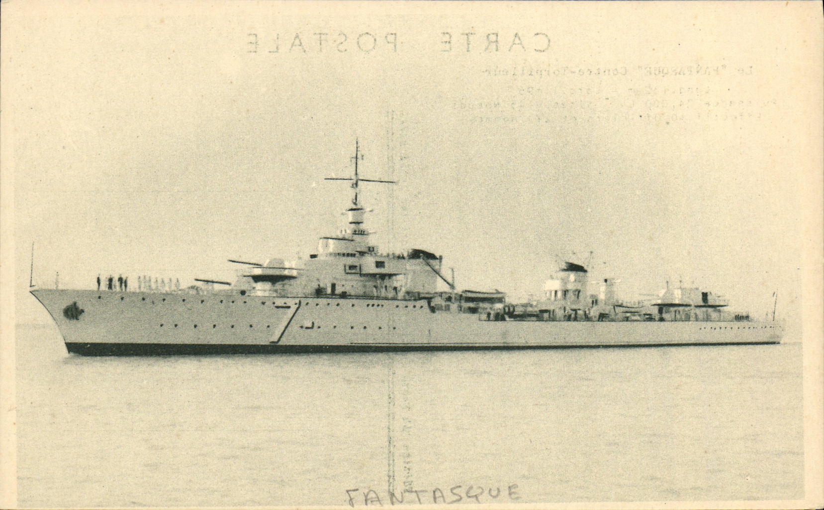 VINTAGE POSTCARD Odd Boat War