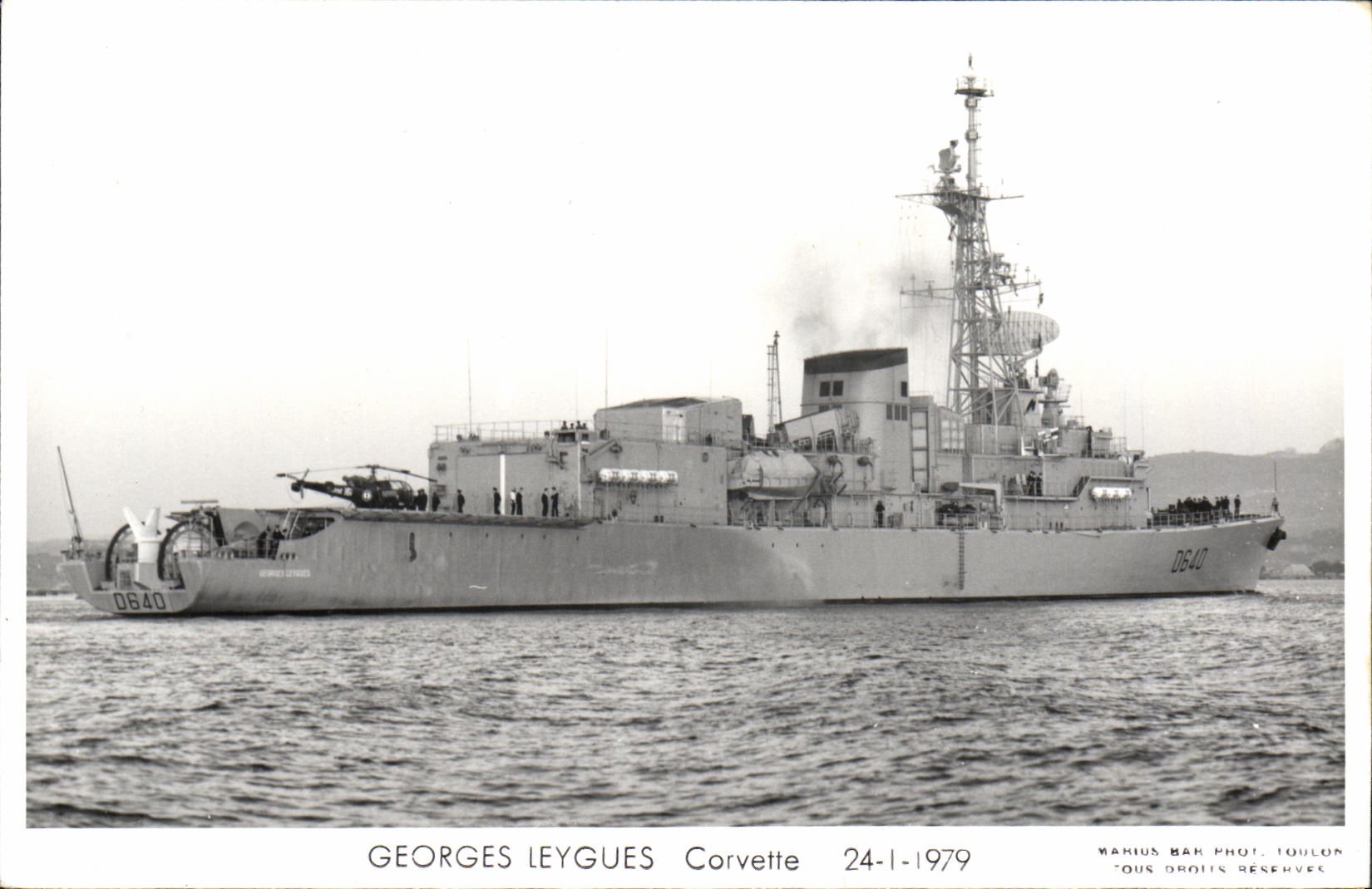 MODERN CARD Boat War Georges Leygues Corvette 1979