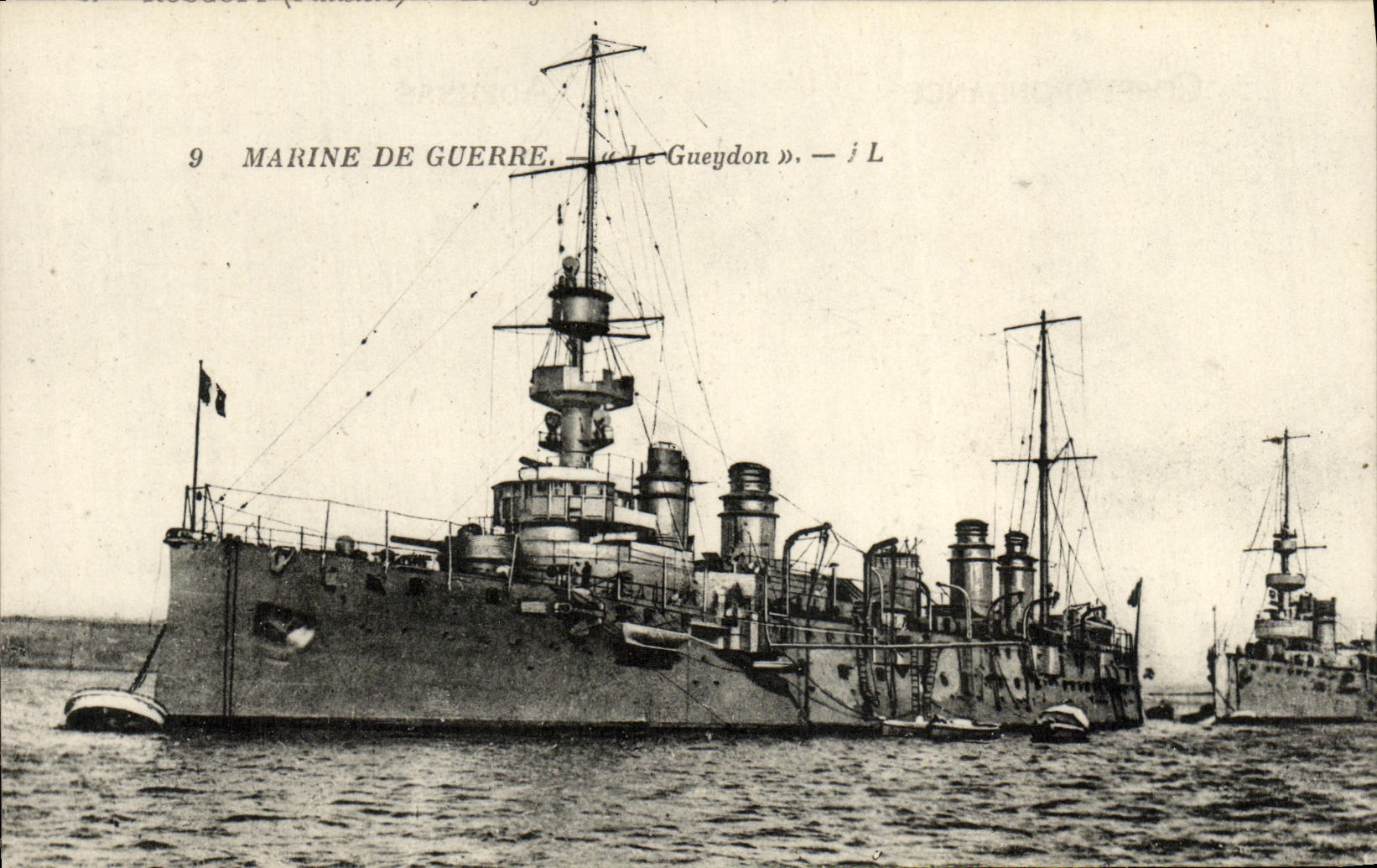 VINTAGE POSTCARD Boat War Navy Gueydon