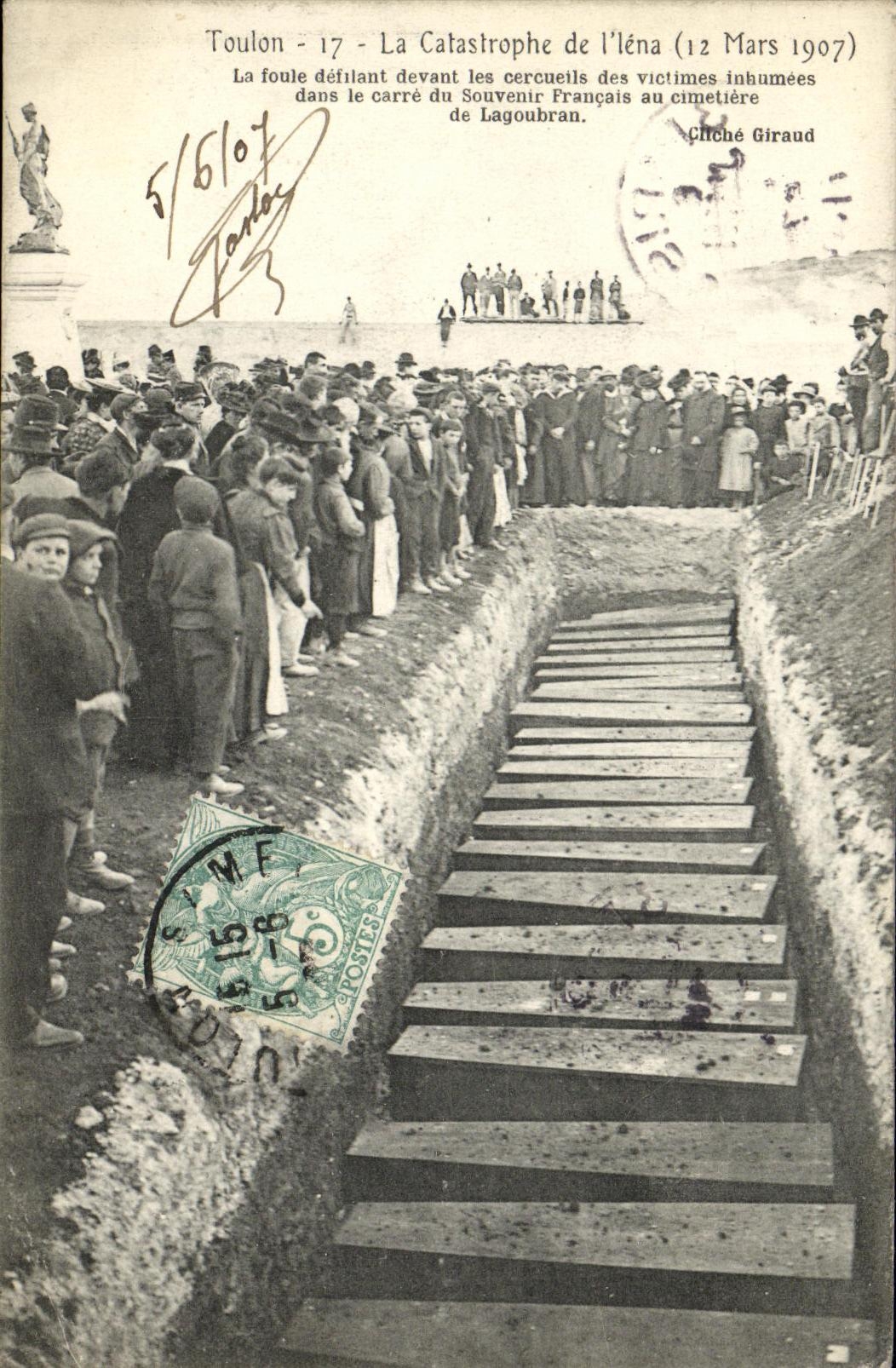 CPA Toulon La Catastrophe de l Iena 12 mars 18907 