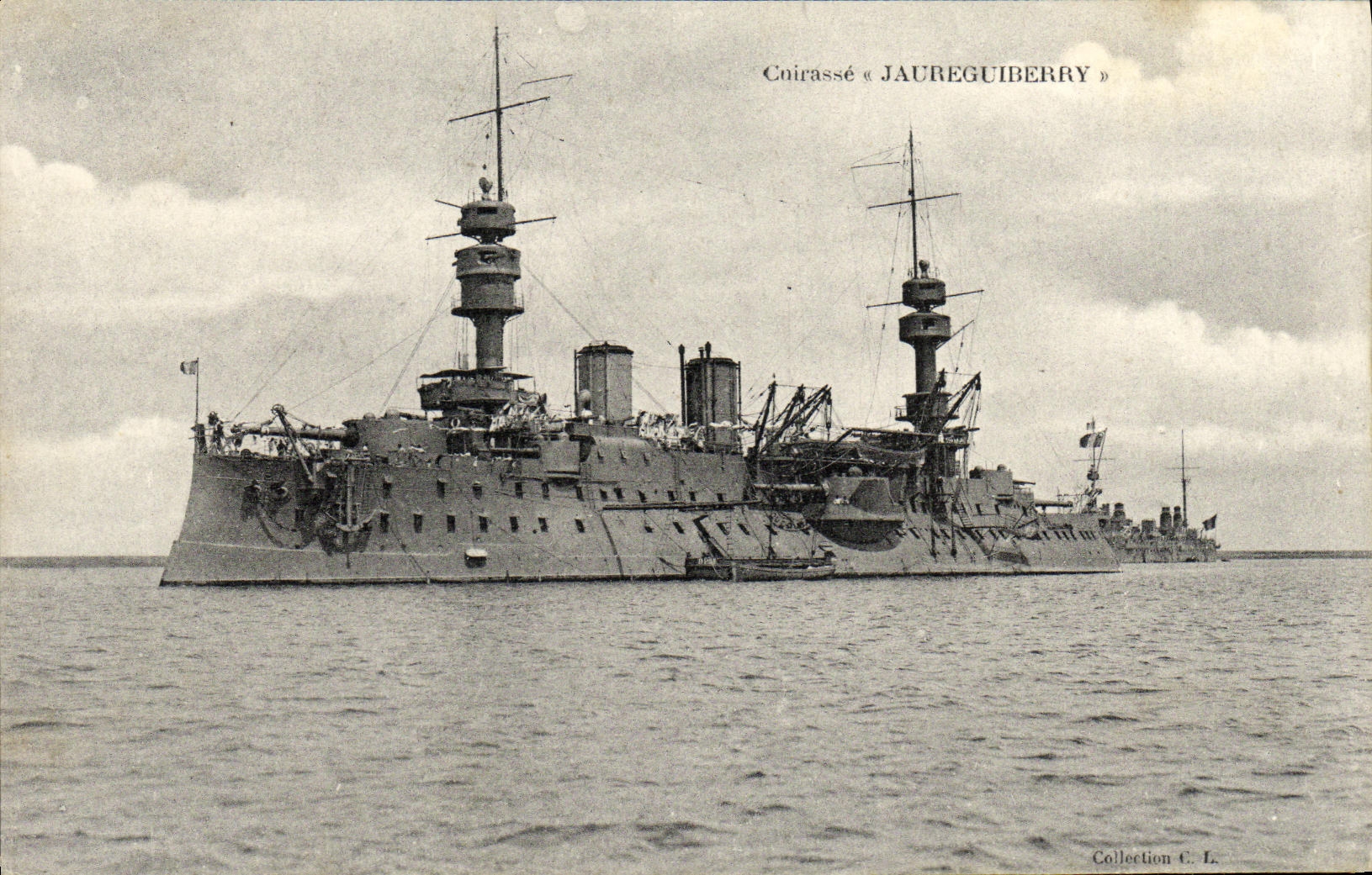 VINTAGE POSTCARD Bateau War Armours Jaureguiberry