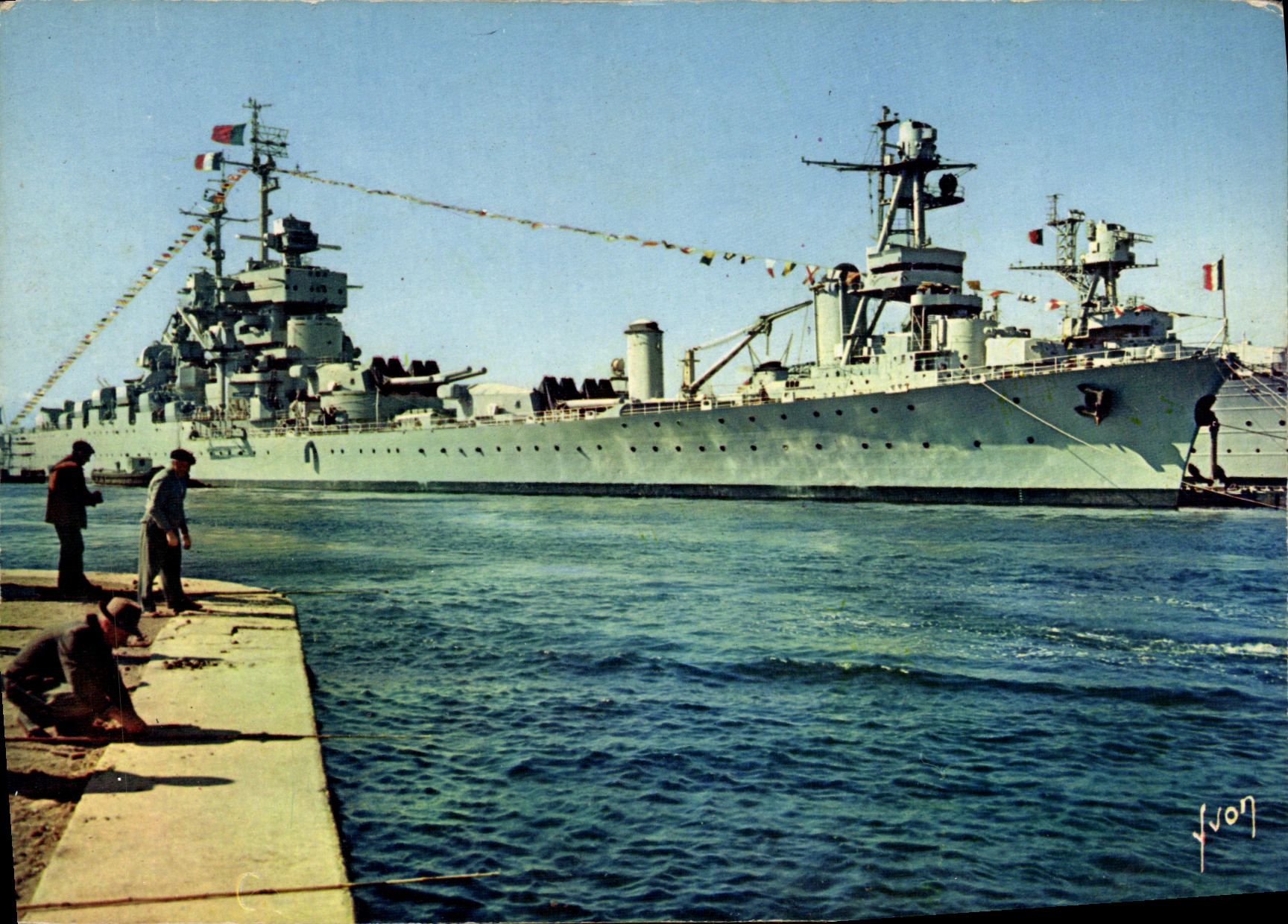 MODERN CARD Boat War National marine the Armor Jean Bart