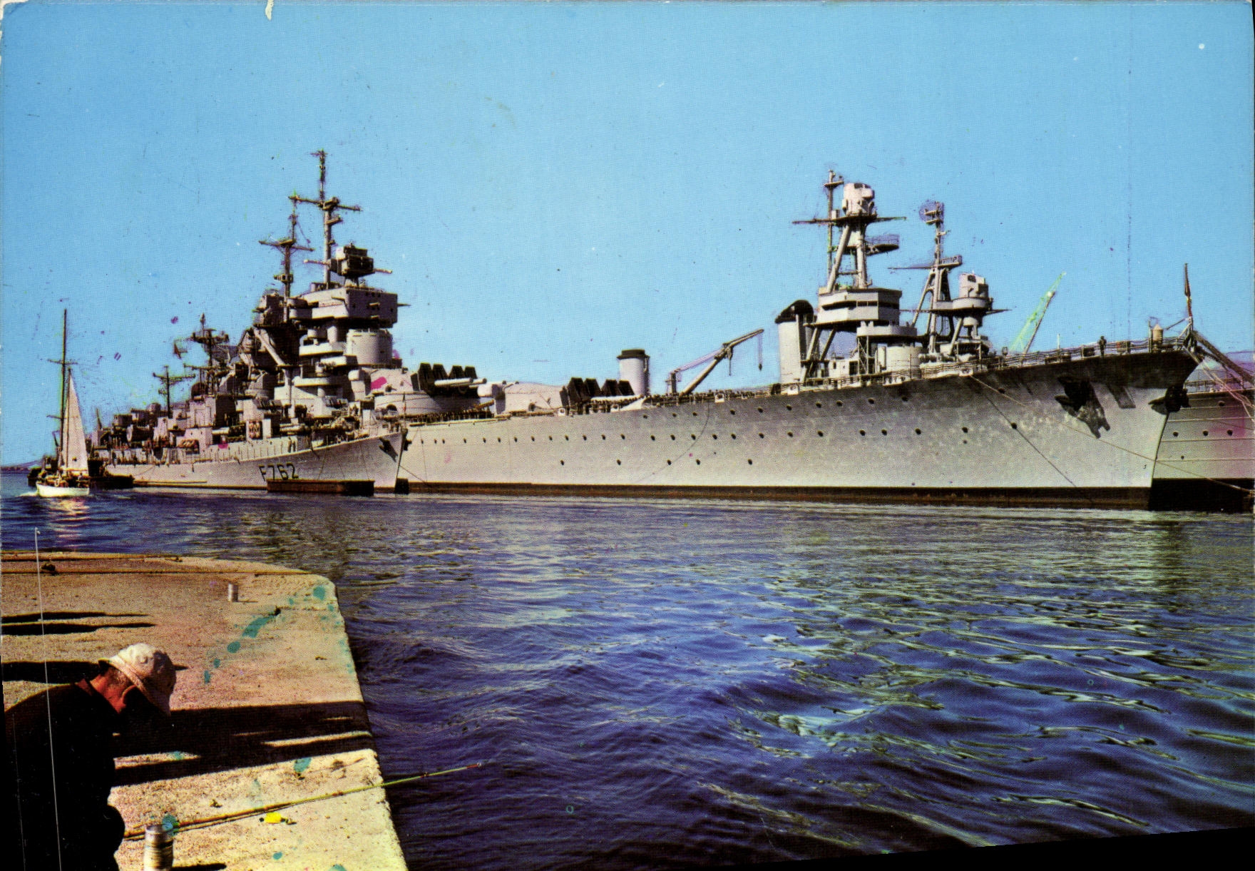 MODERN CARD Boat War the Wearing of Toulon the Jean Bart