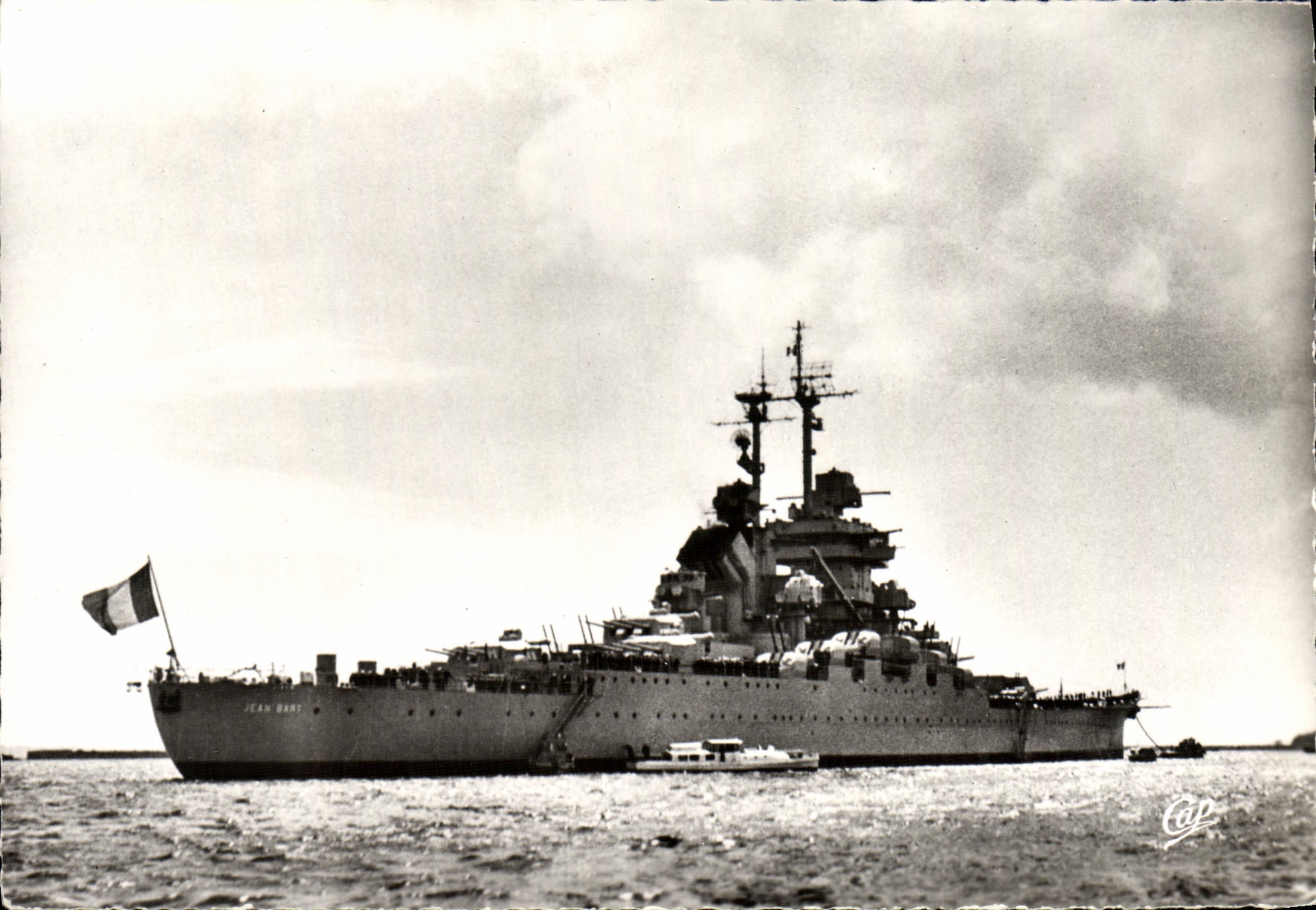 CPSM Boat War French Navy the Jean Bart