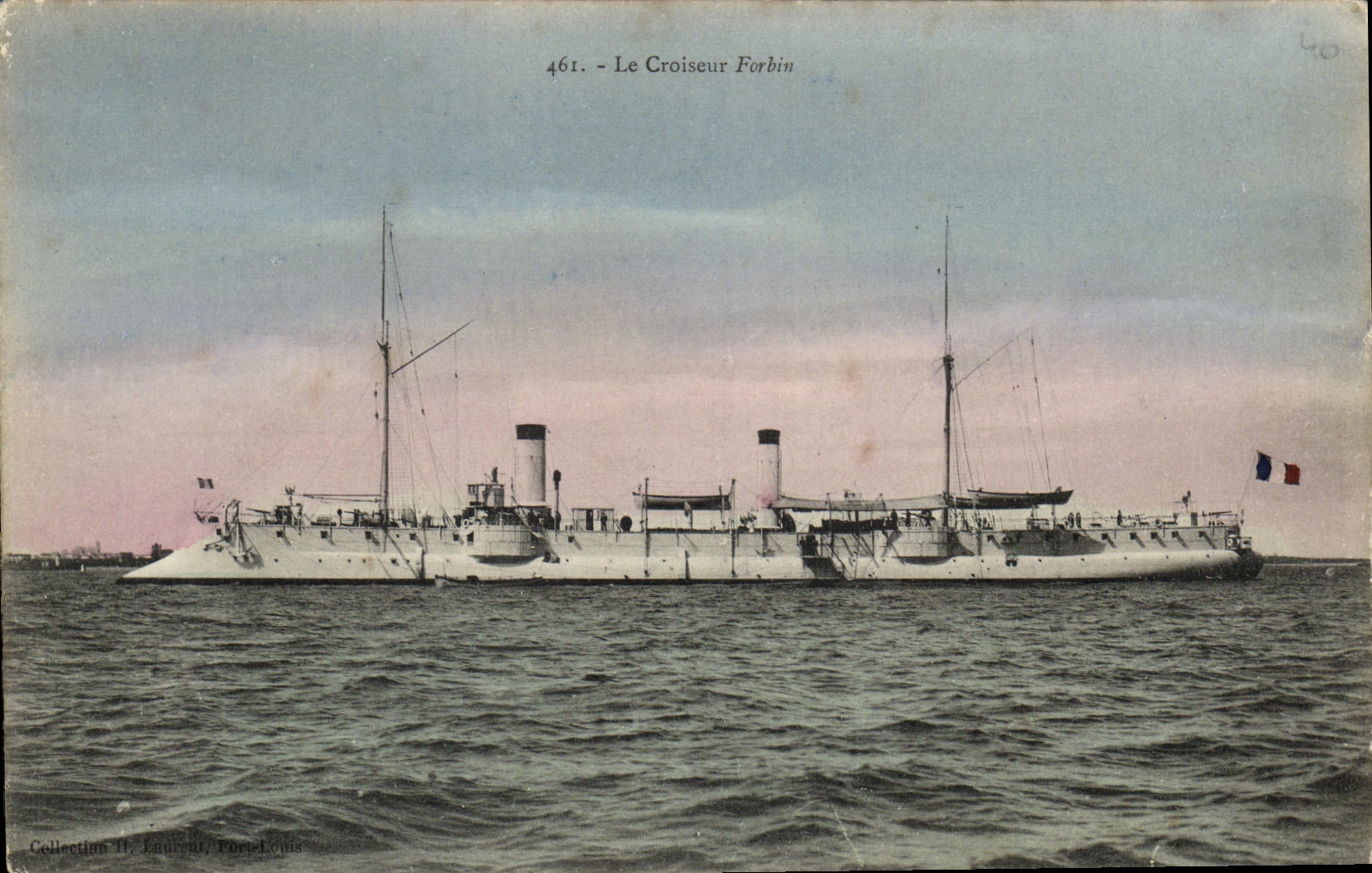 VINTAGE POSTCARD Boat the Forbin cruiser