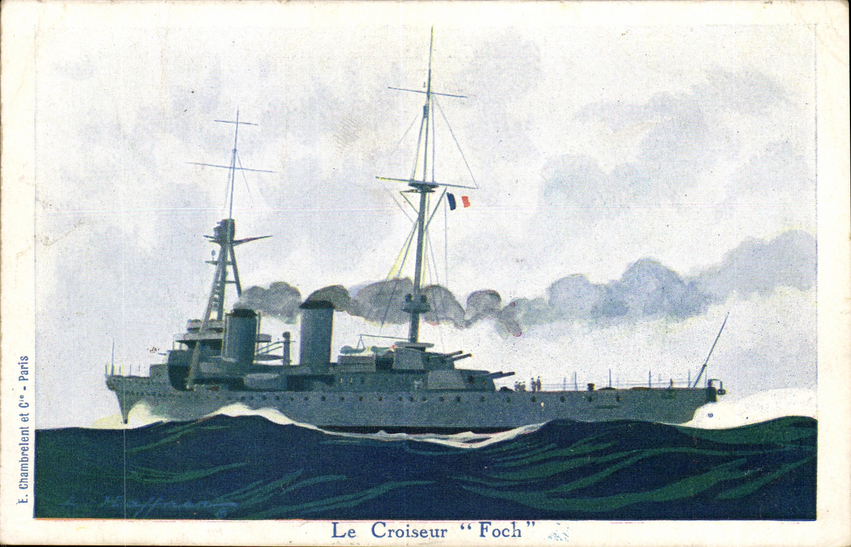VINTAGE POSTCARD Boat the Fich cruiser