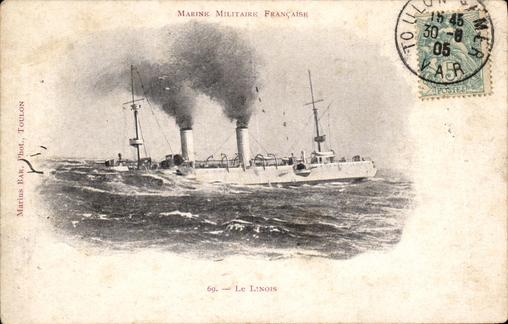 VINTAGE POSTCARD Boat Linois