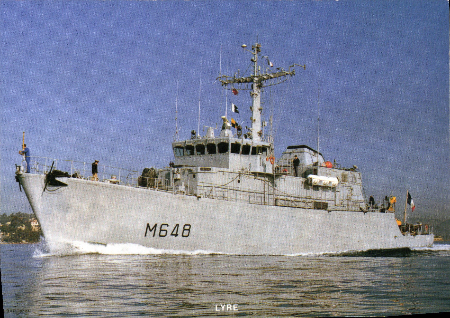 MODERN CARD Boat Hunter of mines Quadrant