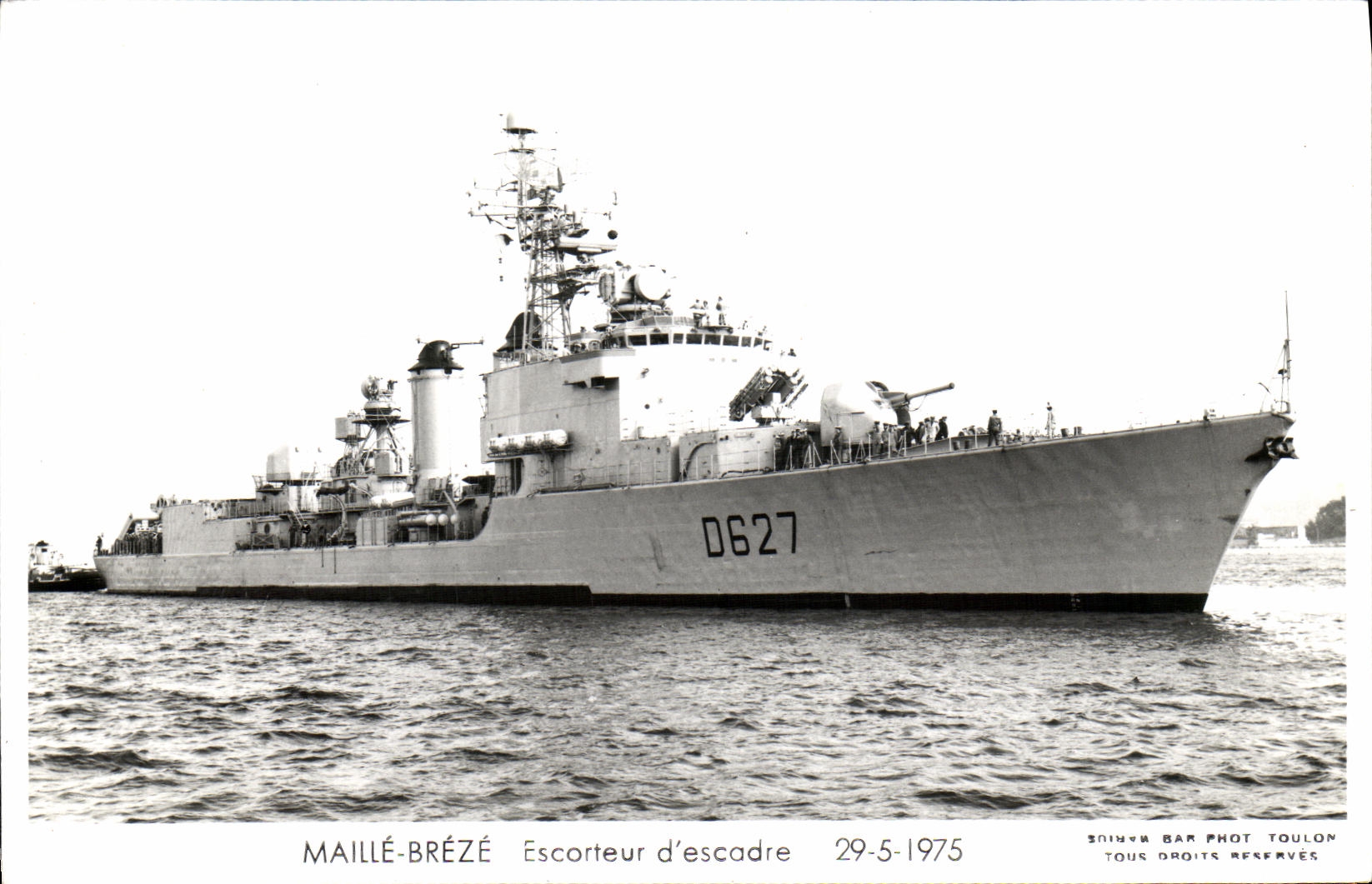 MODERN CARD Bateau Nets Breze Escorteur D squadron