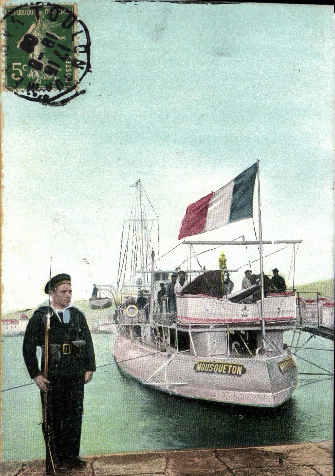 VINTAGE POSTCARD Boat life of the sailor Snap hook