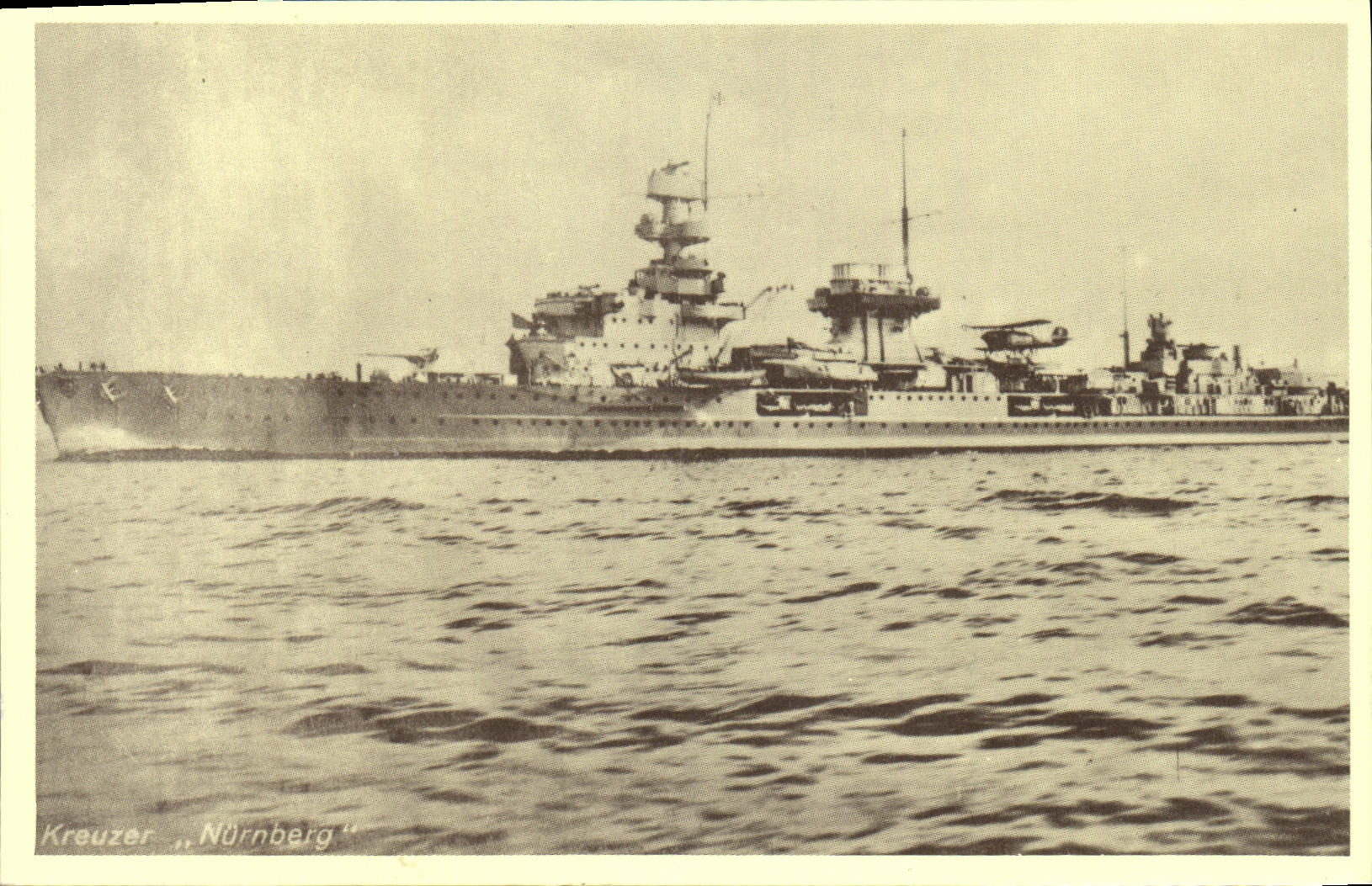 MODERN CARD Boat Kreuzer Nurnberg