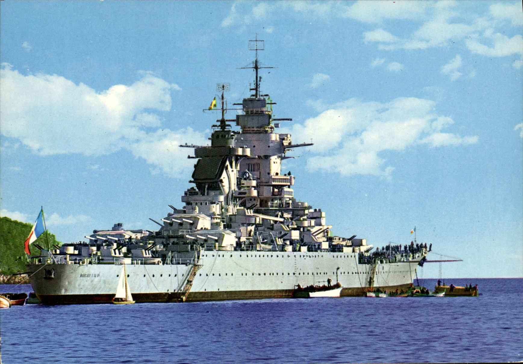 MODERN CARD Boat War Richelieu with damping