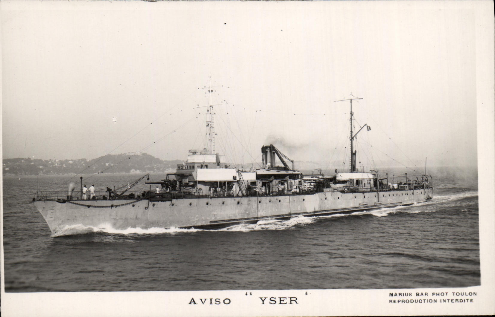 MODERN CARD Boat War Yser Sloop