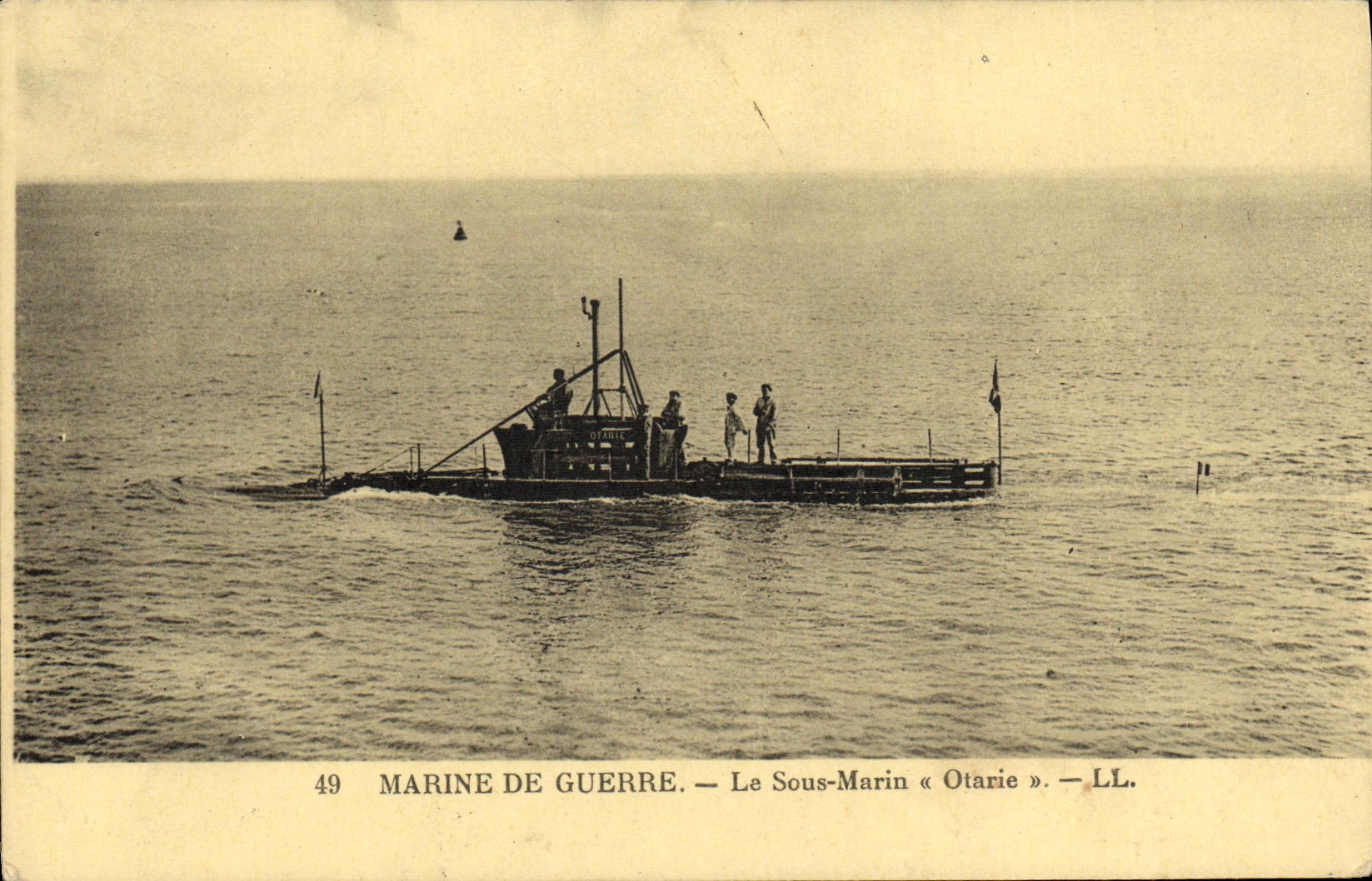 CPSM Boat War Submarine Otary