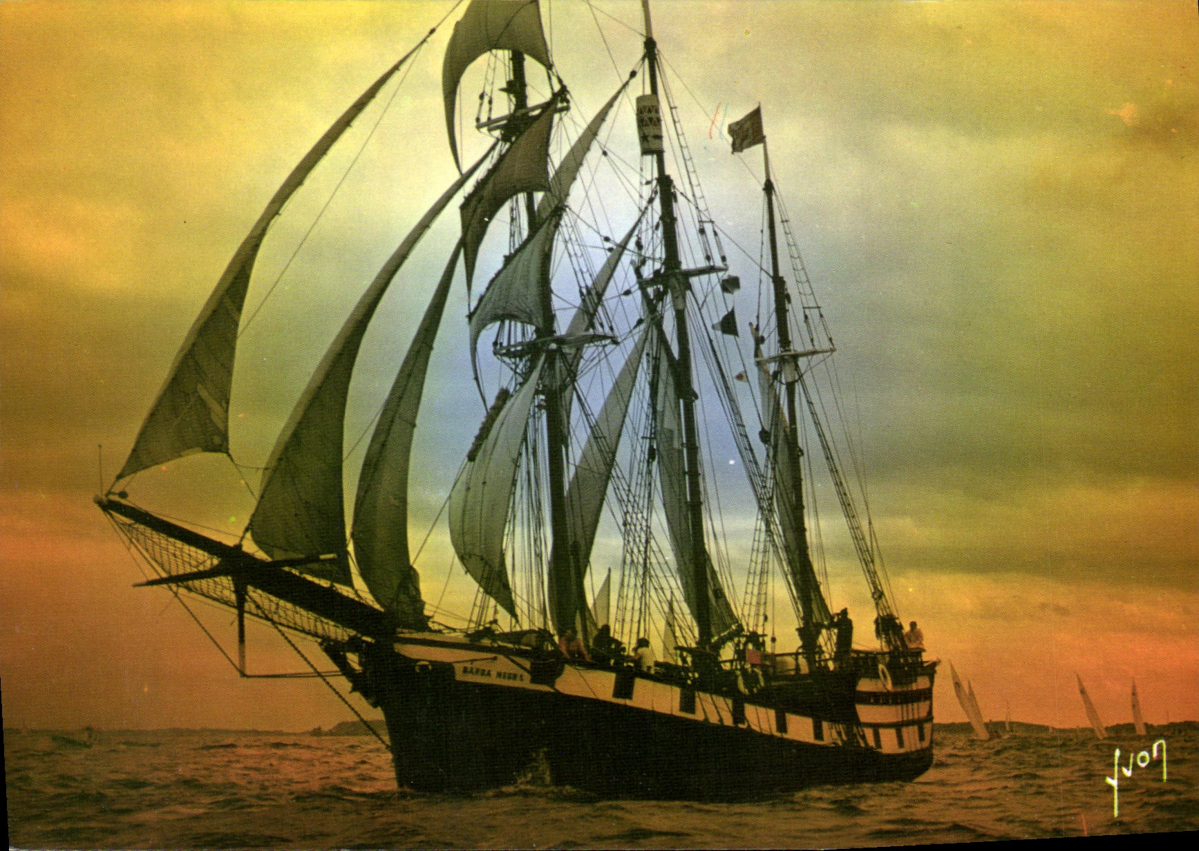 CPM Bateau Barba Negra Navire ecole canadien Canada