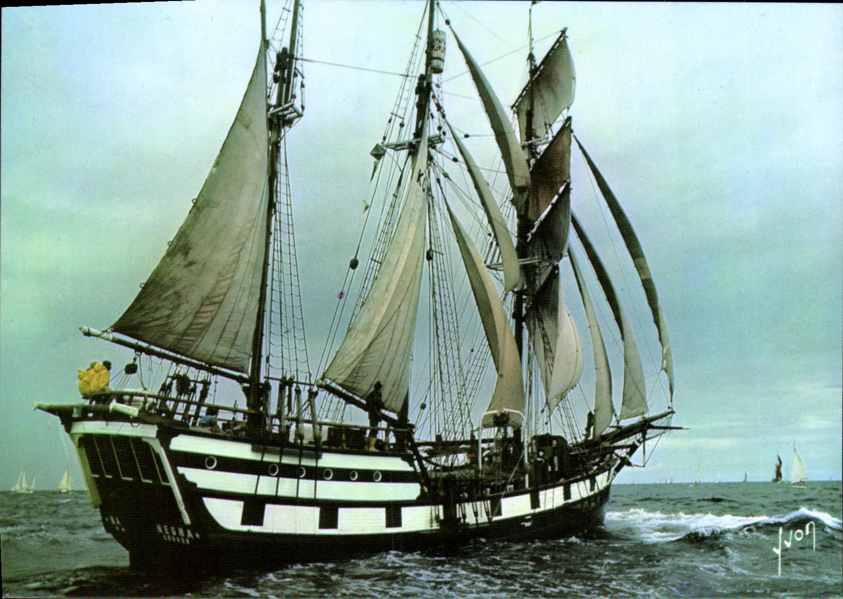CPM Bateau Barba Negra Navire ecole canadien Canada