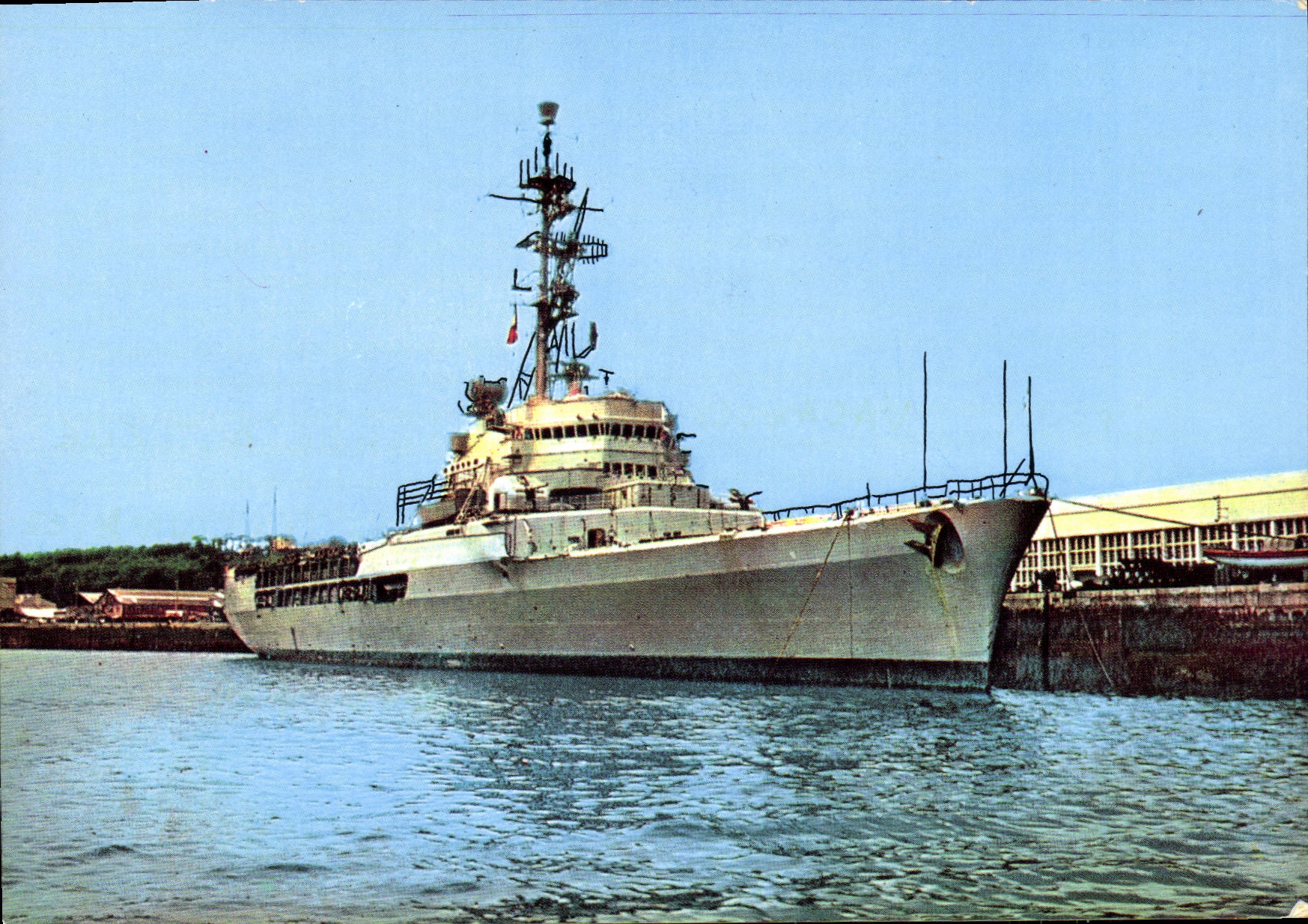 MODERN CARD Boat War the ship school Jeanne D arc