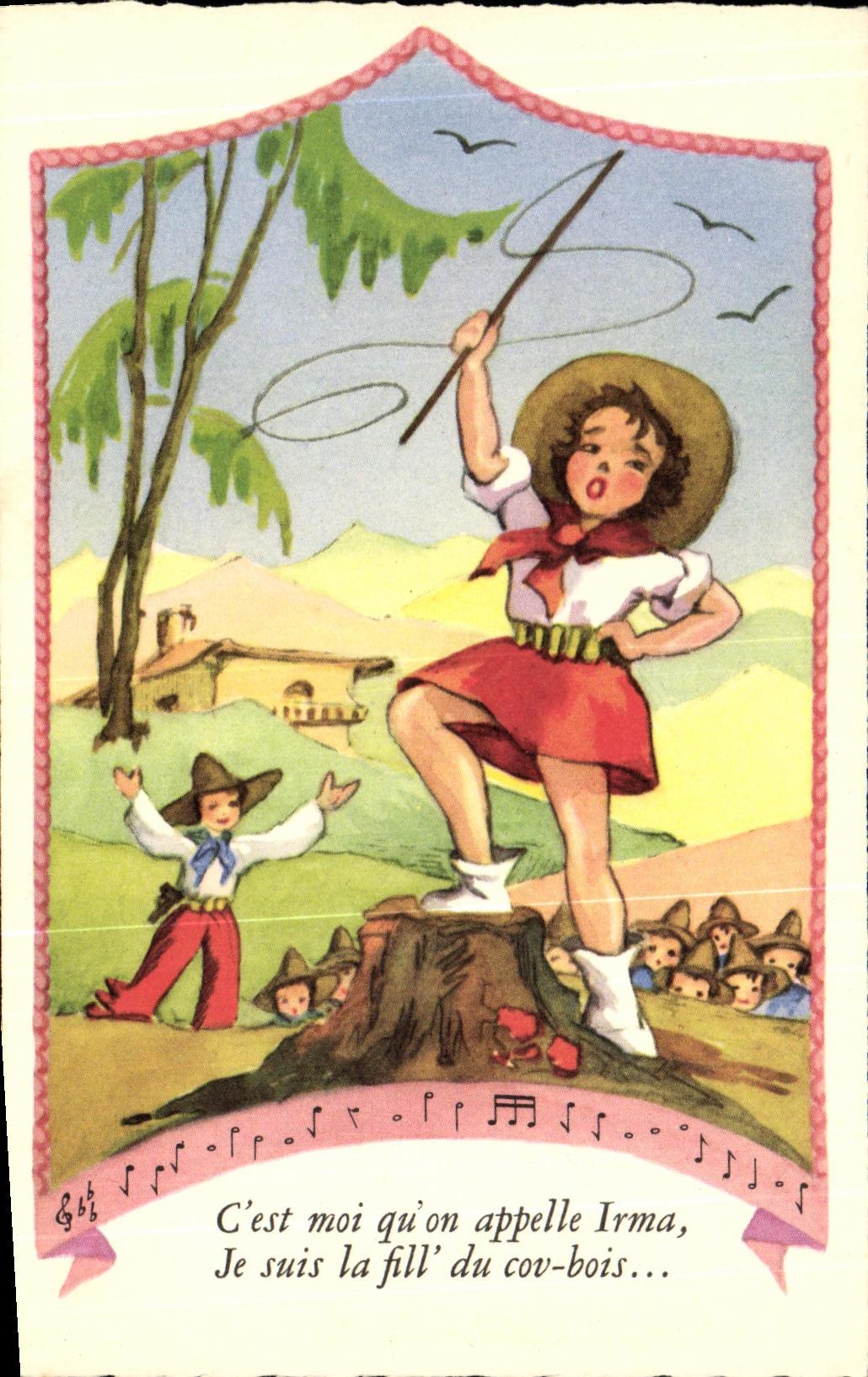 VINTAGE POSTCARD Fantasy Child Irma Lasso