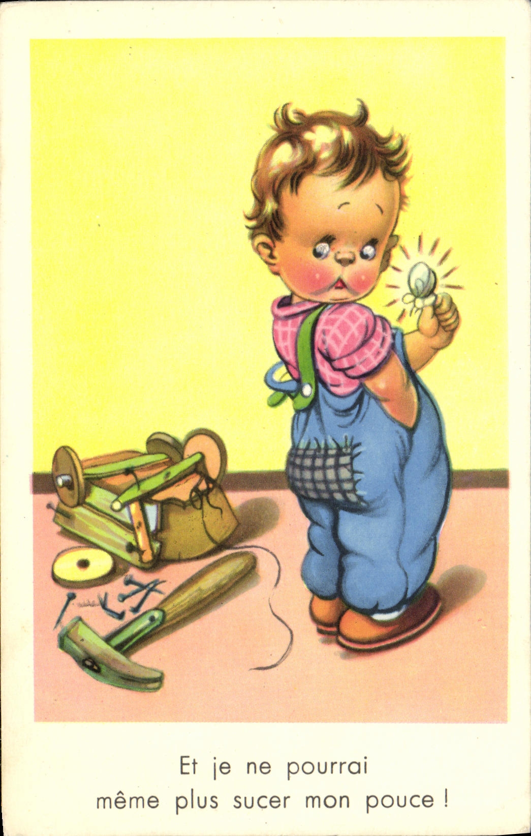 VINTAGE POSTCARD Fantasy Child And I will not be able same to suck my inch any more