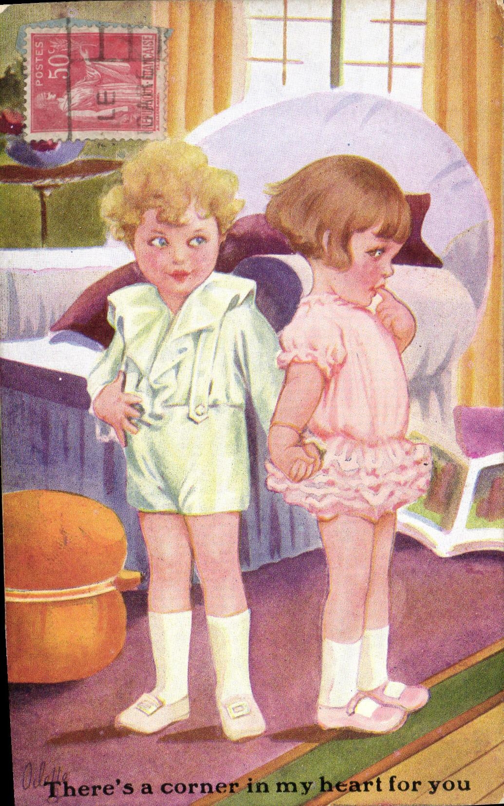 CPA Fantaisie Enfants There is a corner in my heart for you 