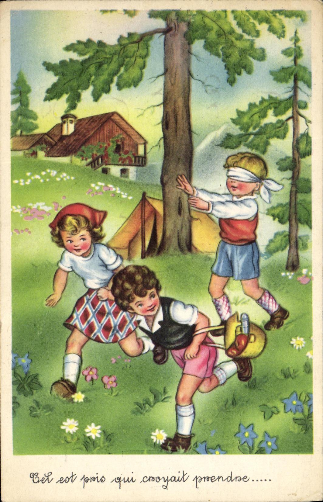 VINTAGE POSTCARD Fantasy Children Maillard Hake