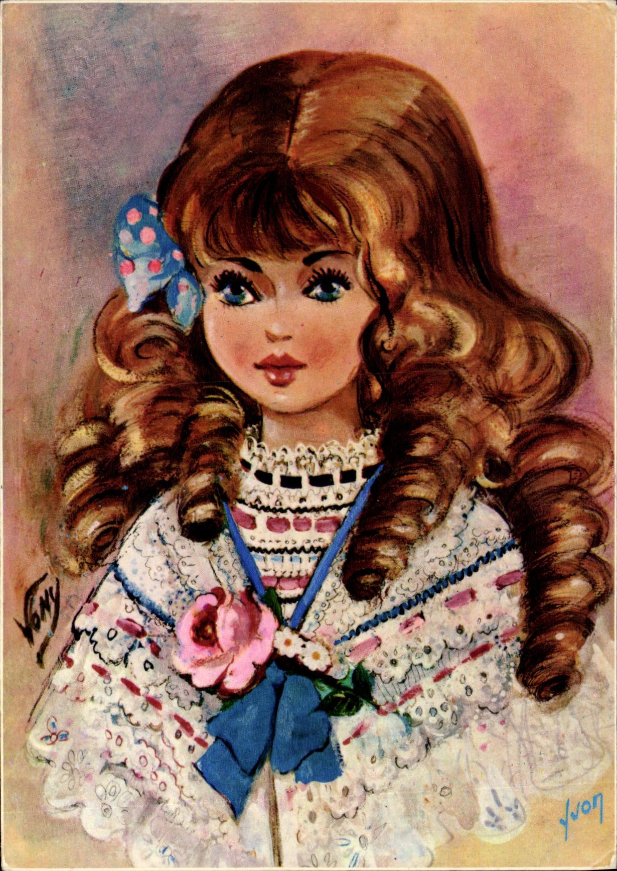 MODERN CARD Fantasy Child Young girl