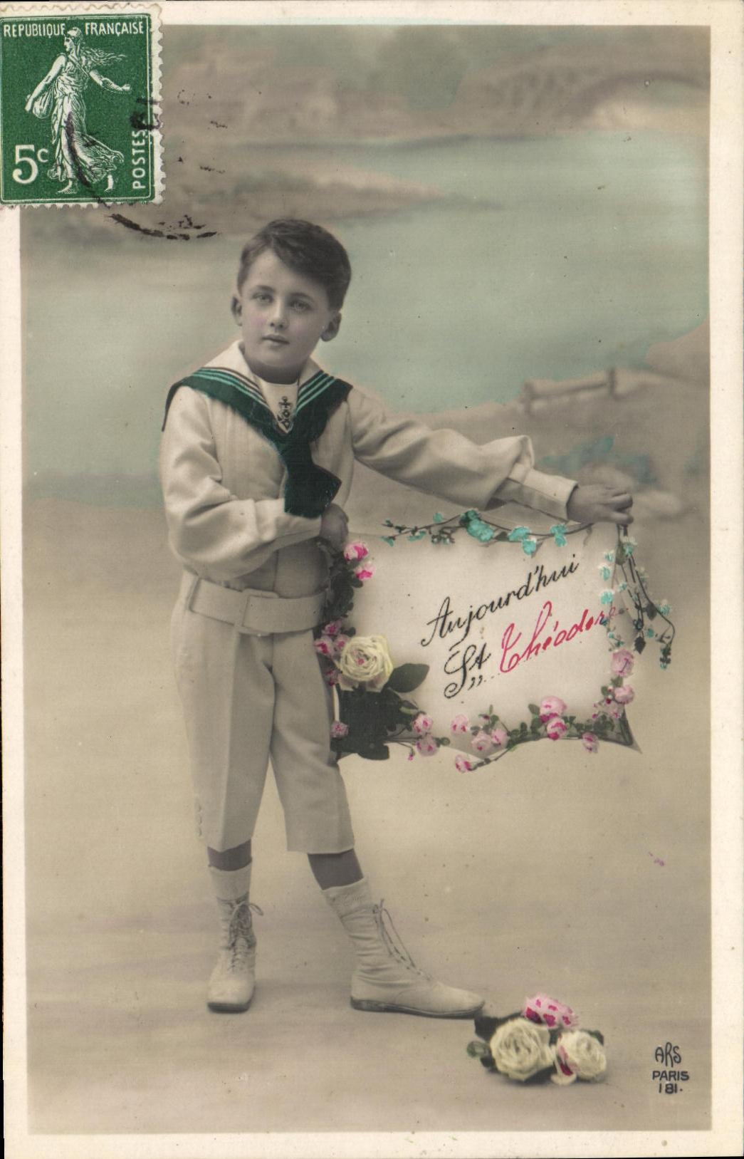 VINTAGE POSTCARD Fantasy Child St Theodor