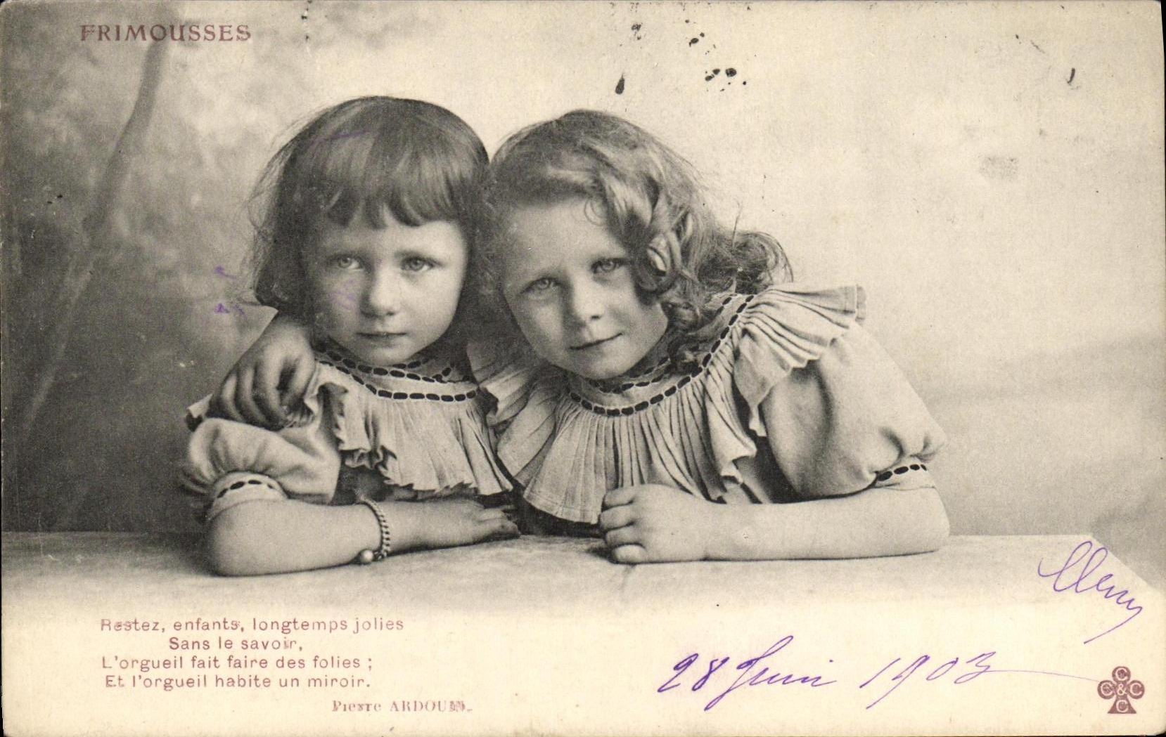 CPA Fantaisie Enfants Frimousses