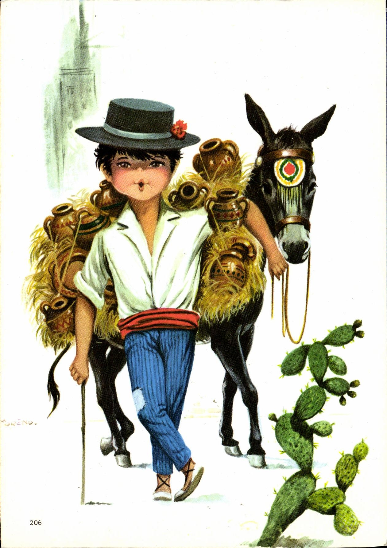 MODERN CARD Fantasy Botijero Child