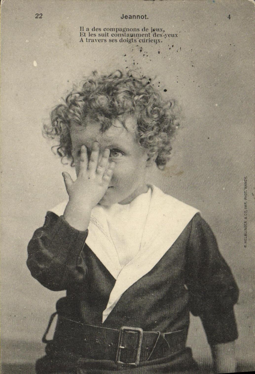 VINTAGE POSTCARD Fantasy Jeannot Child