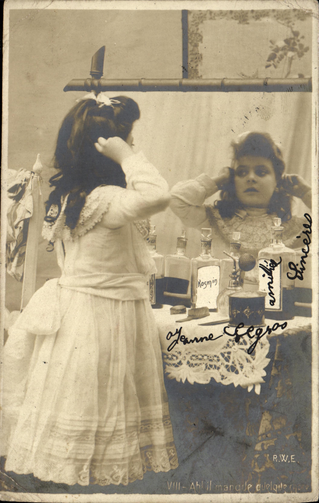 VINTAGE POSTCARD Fantasy Child Perfume