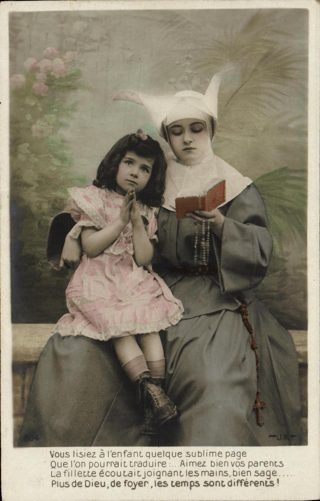 CPA Fantaisie Enfant Religieuse